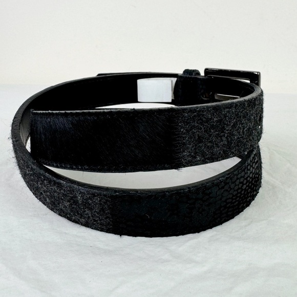 Liz Claiborne Black Patchwork Belt - Picture 4 of 8